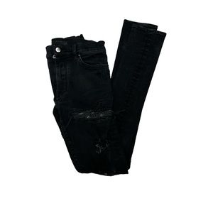 Amiri Size 30 Black Distressed Skinny Jeans